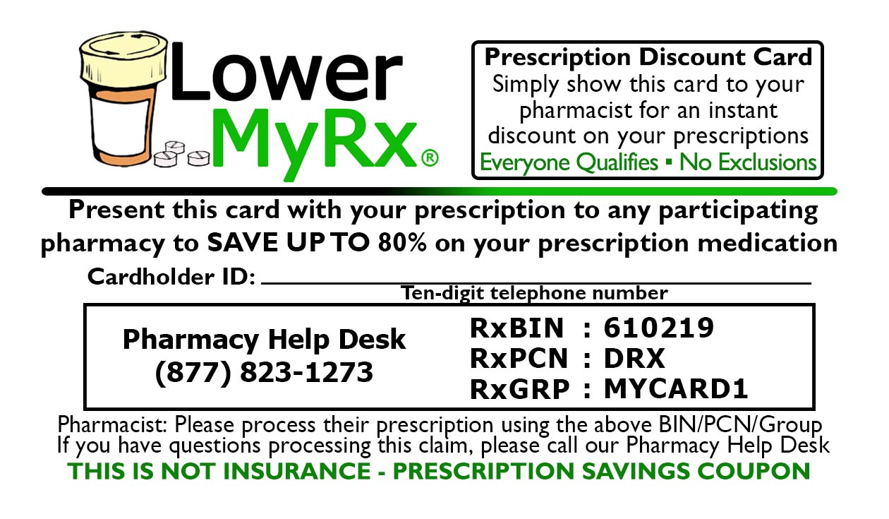 Prescription Savings Card GoodRx Prescription Drug Savings Cards