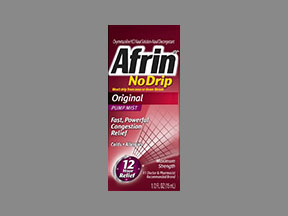 Afrin Nodrip Original (12 Hour Nasal Decongestant) Coupon - Afrin-nodrip-original Medication