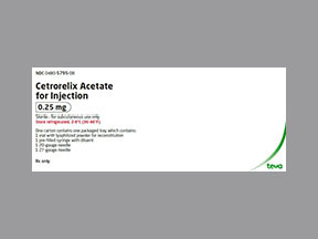 Cetrotide (Cetrorelix Acetate) Coupon - Cetrorelix-acetate Medication