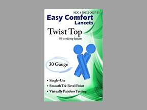 Easy Comfort Lancets Twist Top (Onetouch-Delica-Plus) Coupon - Easy-comfort-lancets-twist-top Medication