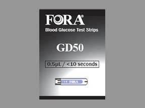 Fora Gd50 Blood Glucose Test (GE100 Blood Glucose Test) Coupon - Fora-gd50-blood-glucose-test Medication