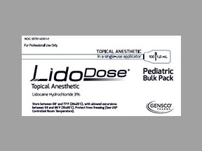 Lidodose Pediatric Bulk Pack (LidoRx) Coupon - Lidodose-pediatric-bulk-pack Medication