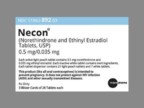 Necon 0.5/35 (28) Coupon - Necon-0-5-35-28 Medication