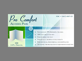 Pro Comfort Alcohol (BD Swab Single Use Regular) Coupon - Pro-comfort-alcohol Medication