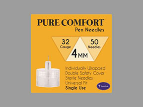 Pure Comfort Pen Needle (BD Pen Needle Nano 2nd Gen) Coupon - Pure-comfort-pen-needle Medication