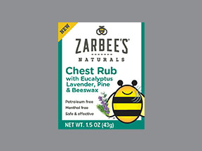 Zarbees Chest Rub Eucalyptus (Methagual) Coupon - Zarbees-chest-rub-eucalyptus Medication